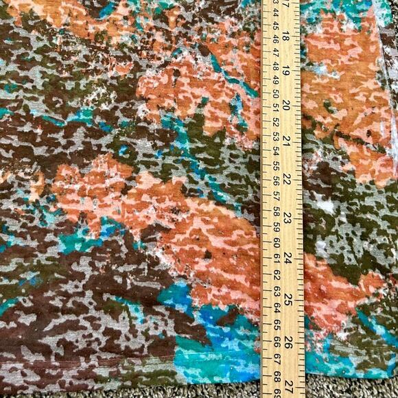 Crowns & Heart Peace Sign Bling Glitter Beaded Festival Long Sleeve Tie Dye LG - Picture 7 of 8